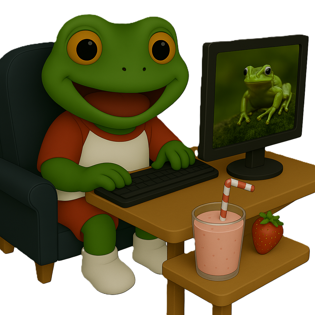 Froggy Computer Banner
