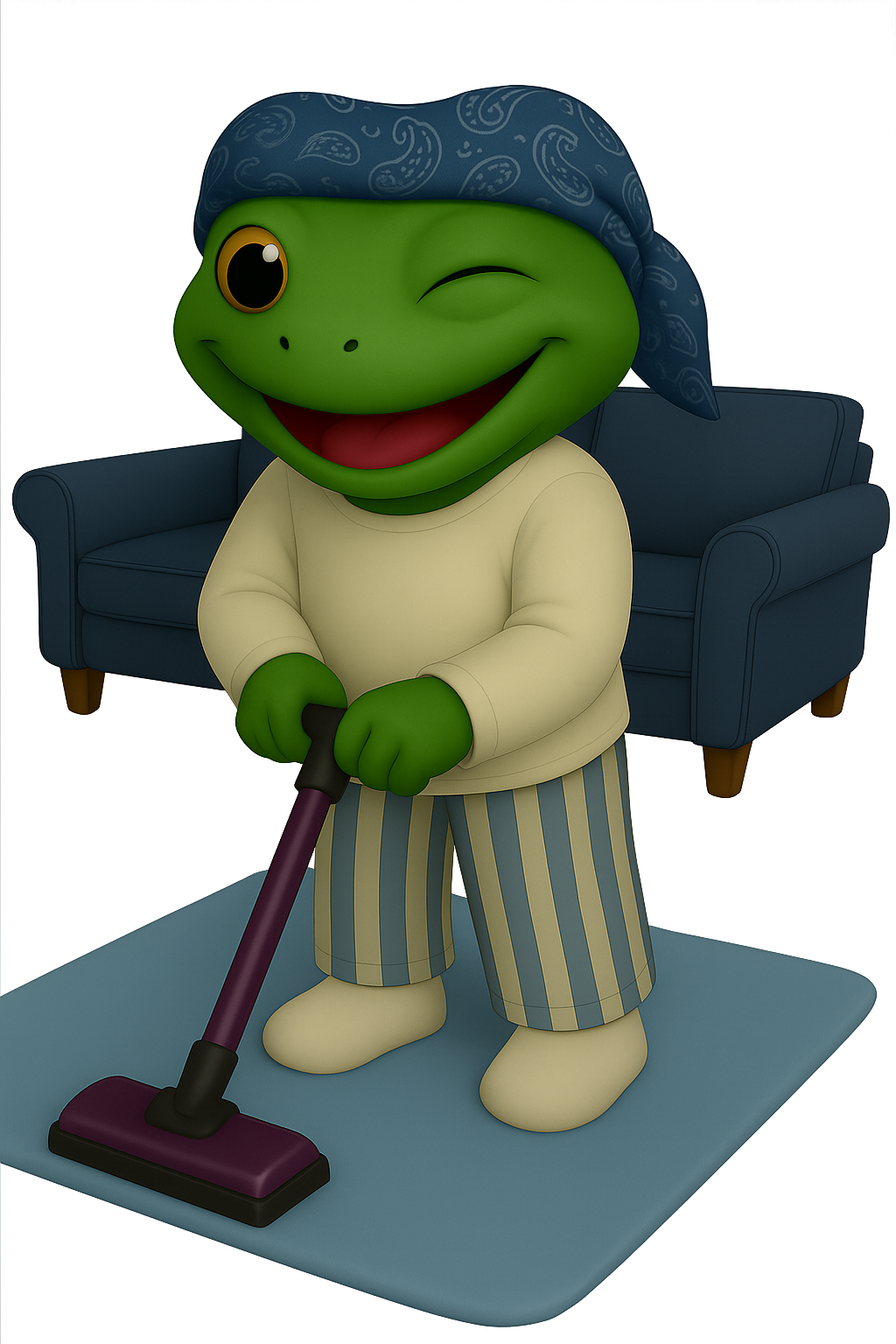 Froggy Vacuum Cleaner Banner